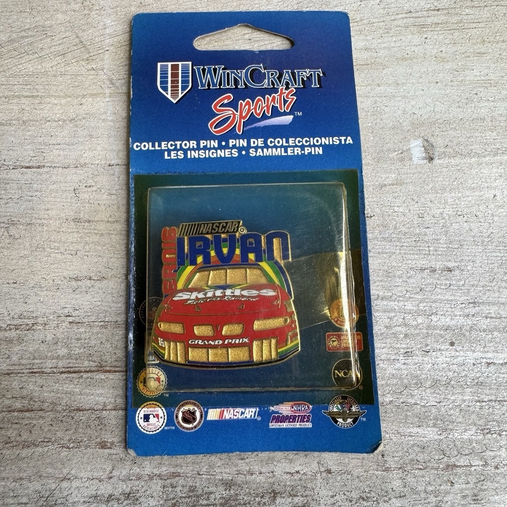 Vintage 1997 Ernie‎ Irvan Skittles Collector Pin NASCAR